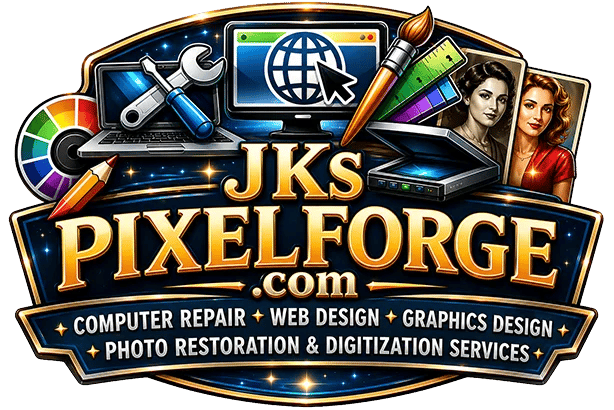 JKs Pixel Forge — Build IT. Fix IT. Design IT. Support IT.